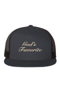 Apliiq hat One Size / Charcoal/ Black God's Favorite Trucker Cap